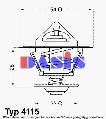 AKS DASIS 750507n -  Термостат, охлаждающая жидкость